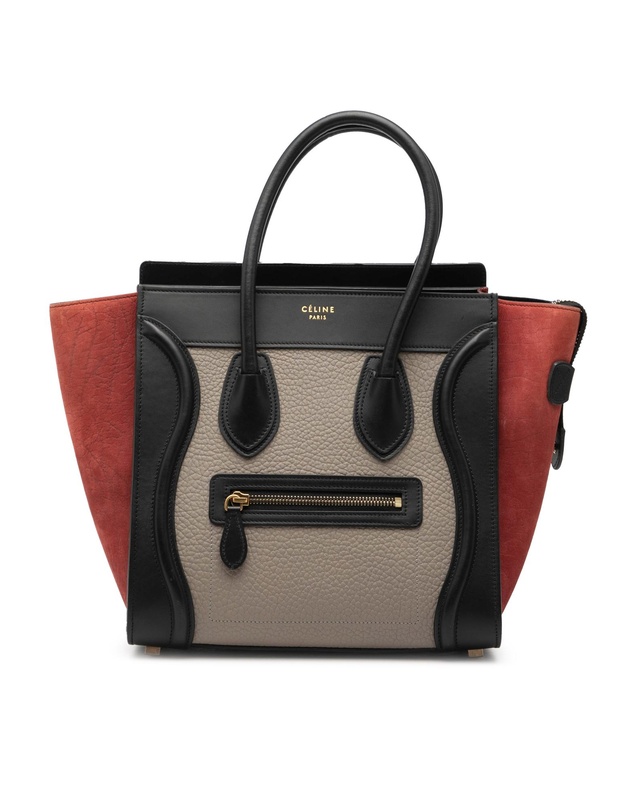 Pre-Loved by Azura Reborn - Pre-Loved Micro Tricolor Leather Luggage Tote
