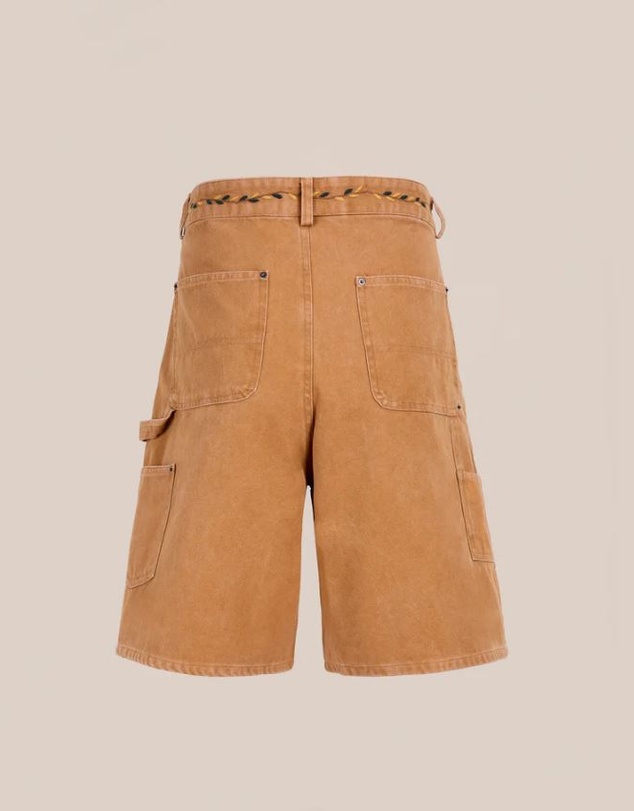 Found - Canvas Embroidered Shorts