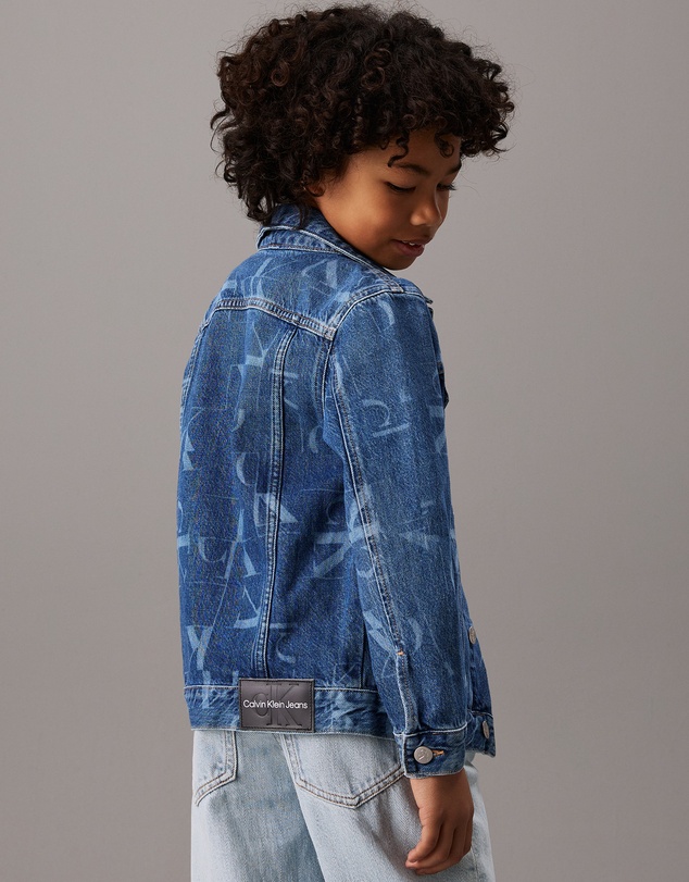 Calvin Klein Jeans - Boys Denim Logo Trucker Jacket