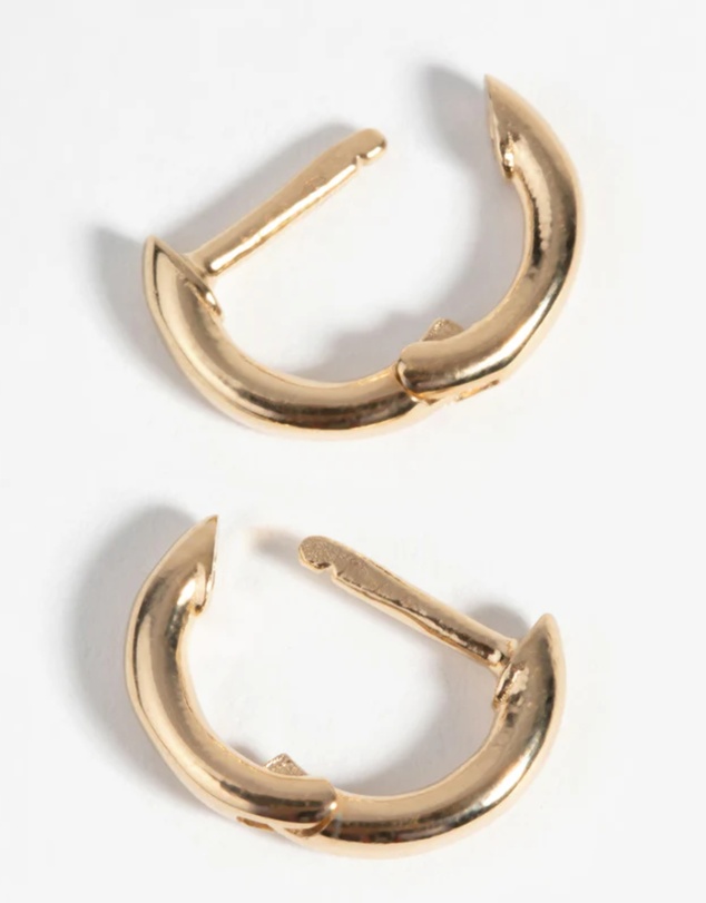 Lovisa - Gold Plated Sterling Silver Huggie Hoop Earrings