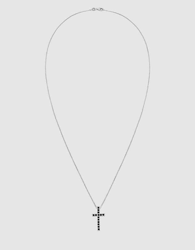 Kuzzoi - ICONIC EXCLUSIVE - Crystal Cross Pendant Necklace in 925 Silver