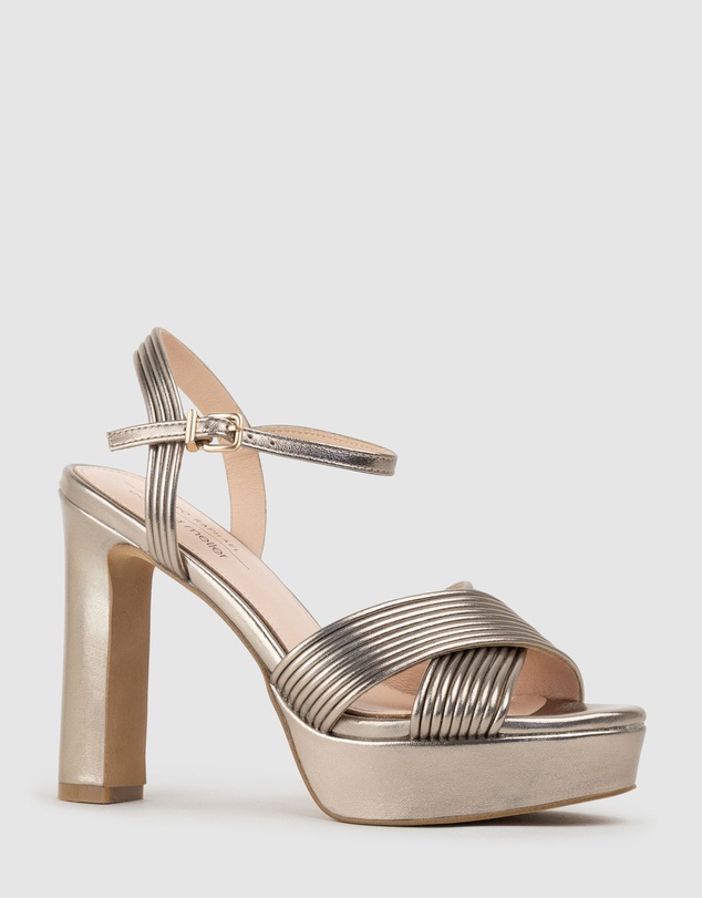 Edward Meller - SORROW110 Tubed Crossover Platform Sandal