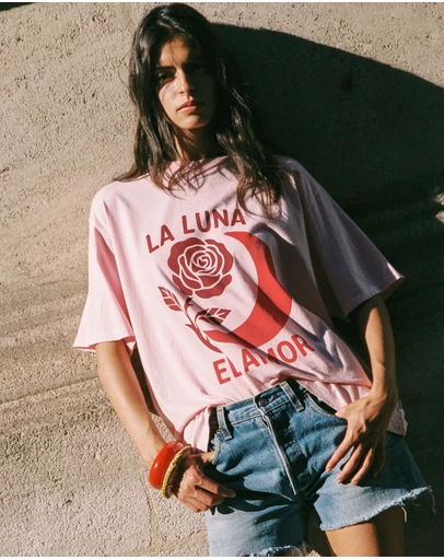 Auguste The Label - Moon Rose Boyfriend Tee