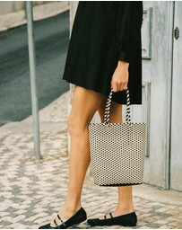 Mimmi Terra - Woven Shopper Tote Affogato