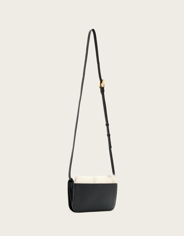 AllSaints - Maeve Cow Print Wallet Crossbody Bag