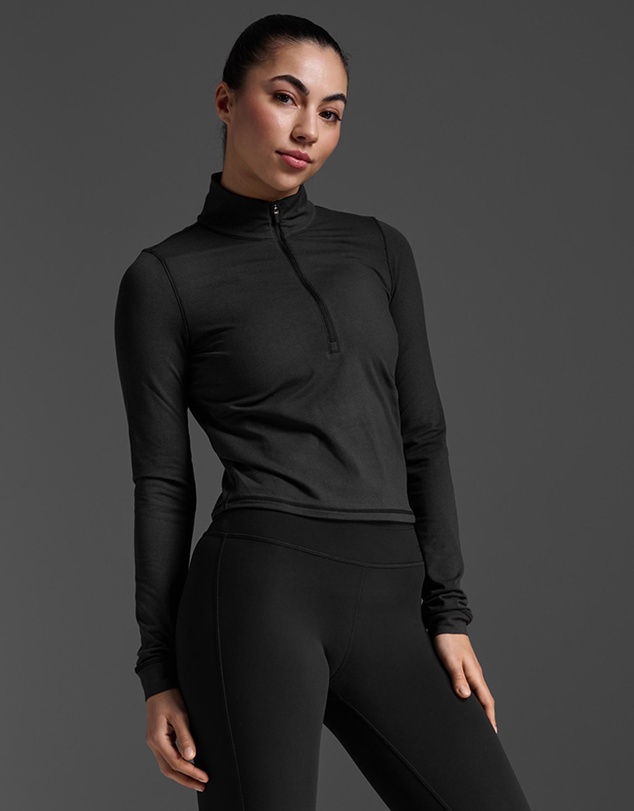 2XU - Flex Crop 1/2 Zip Long Sleeve Top