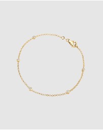 Elli Jewelry - Bracelet Basic Filigree Combinable with Crystals in 925 Sterling Silver Gold Plated