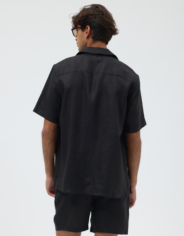 AERE - Euro Resort Linen Camp Collar Shirt