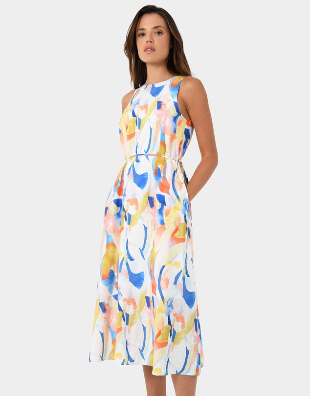 Forcast - Myka A-Line Tie Waist Dress