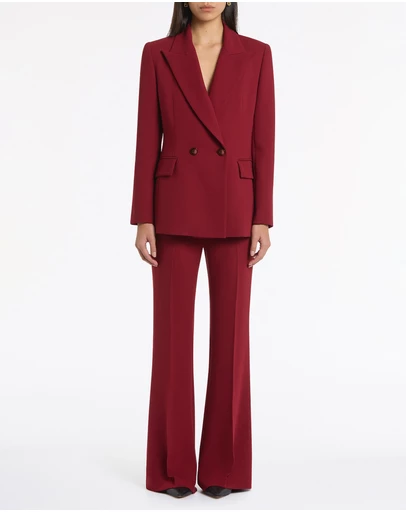 Carla Zampatti - Cabernet Crepe Double Breasted Blazer