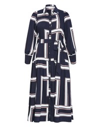 City Chic - Plus sizeKinsley Print Maxi Dress - navy