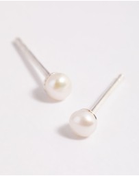 Lovisa - Sterling Silver Freshwater Pearl Stud Earrings