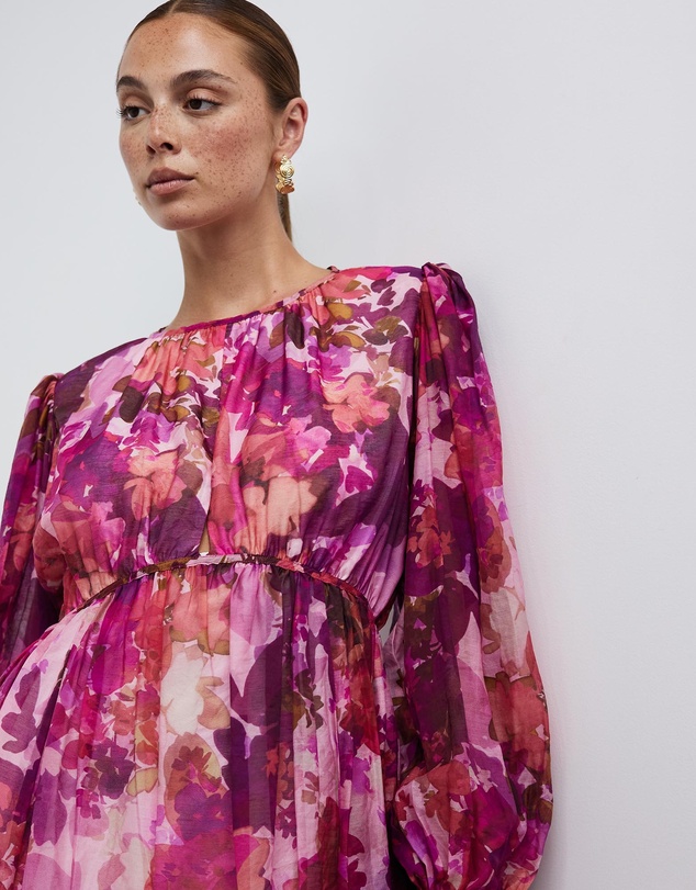 Sofia Irina - Mini Balloon Sleeve Dress