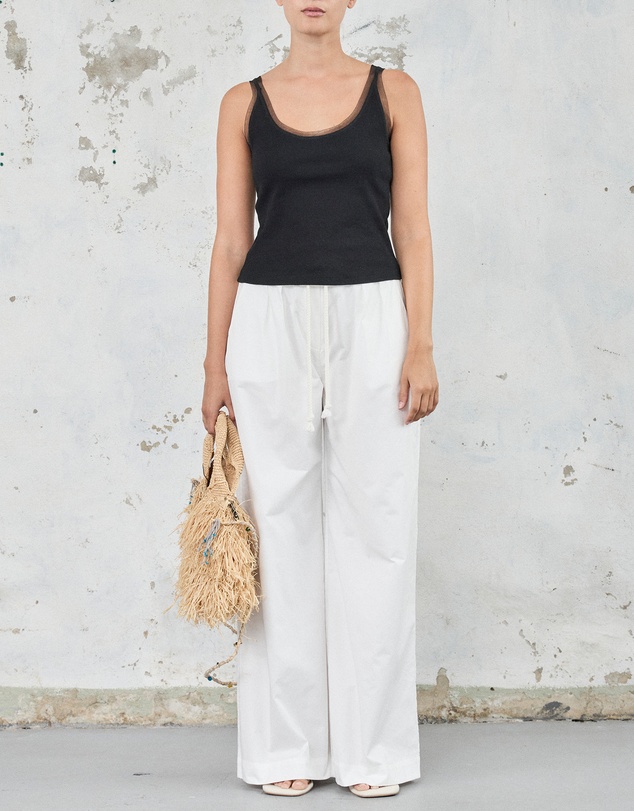 FRIEND of AUDREY - The Cotton Mesh Tank