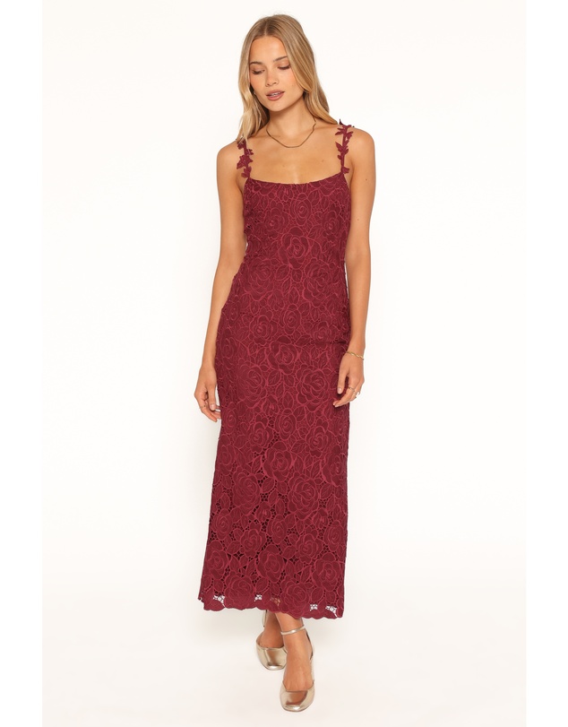 Petal & Pup - Rosana Maxi Dress - Cherry