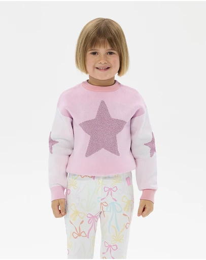 Rock Your Kid - Metallic Stars Lacey Jumper