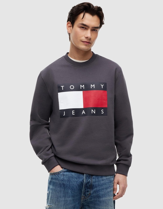 Tommy Jeans - Regular Big Flag Crewneck Sweater