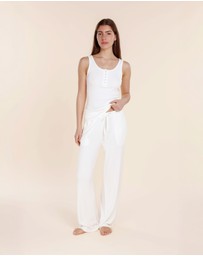 Gingerlilly - Liberty Ribbed Singlet Henley Top