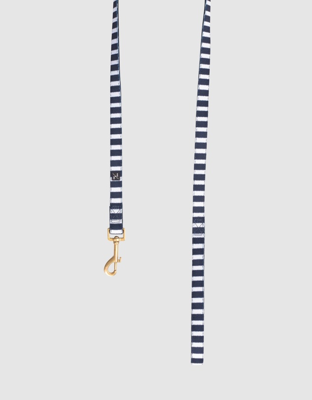 Mog & Bone - Neoprene Lead - Navy Hamptons Stripe Print