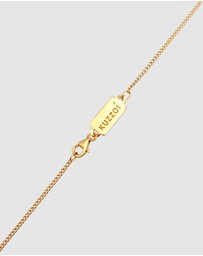Kuzzoi - ICONIC EXCLUSIVE - Necklace Mens Coin Cross Pendant Trend in 925 Sterling Silver Gold Plated