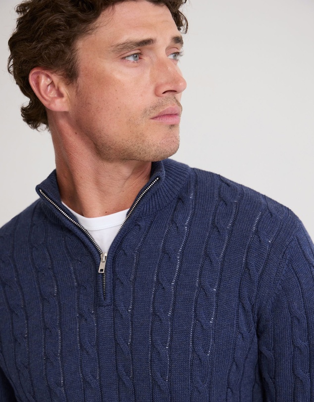 Oxford - Marlon Zip Neck Cable