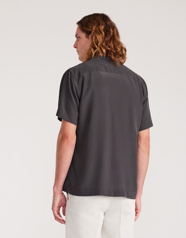 Calibre - Camp Collar Silk Shirt