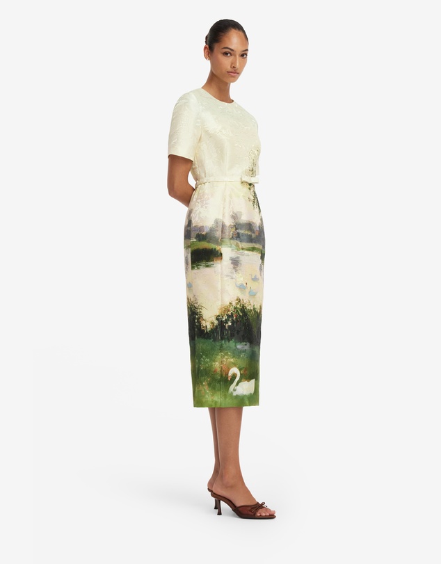 LEO LIN - Elizabeth Jacquard SS Midi Dress