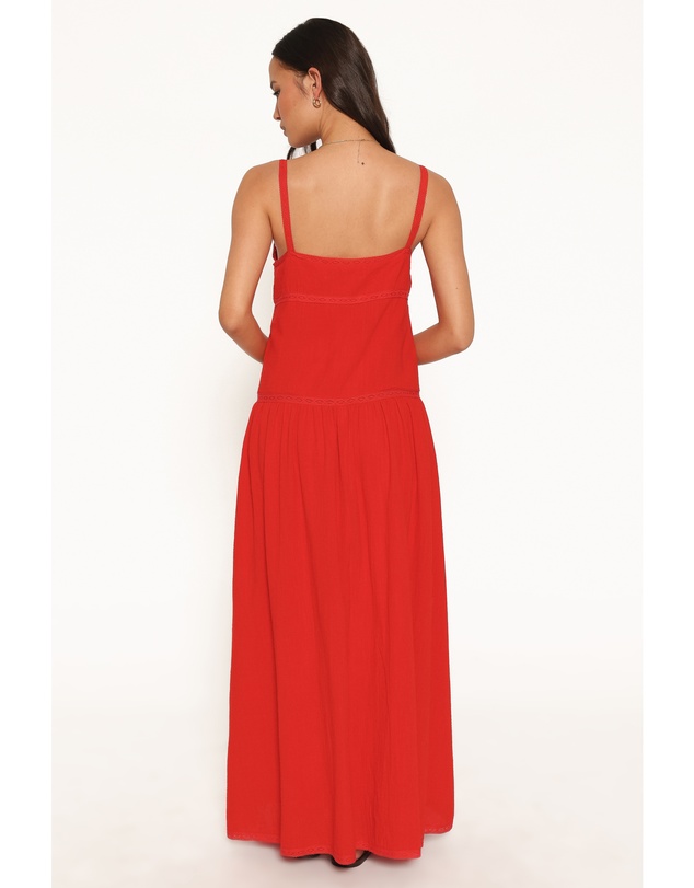 Petal & Pup - Ebonie Maxi Dress - Red