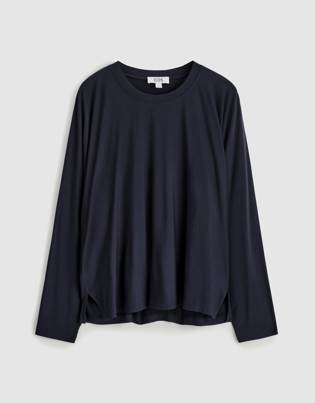 COS - Fluid Jersey Long-Sleeve Top