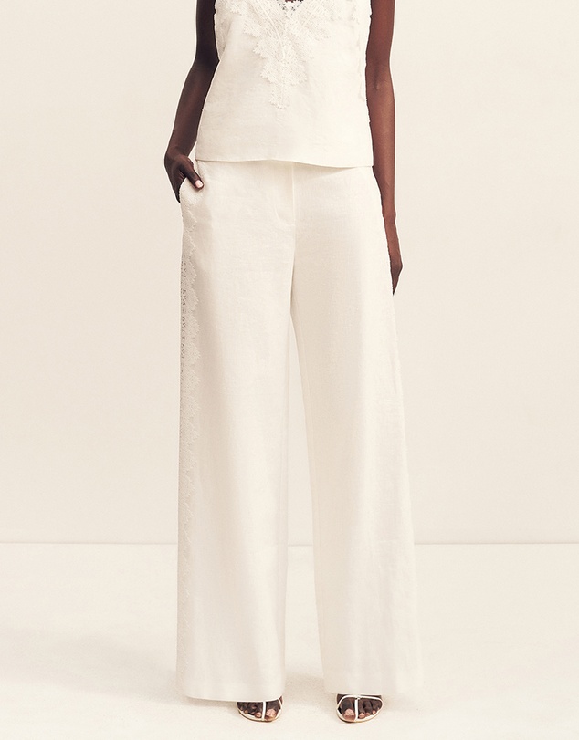 Shona Joy - Toile Lace Wide Leg Pants