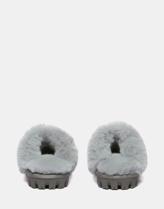 EVERAU - Australian Shepherd Ugg Kids Shirley Slipper Double Faced Sheepskin Upper House Shoes