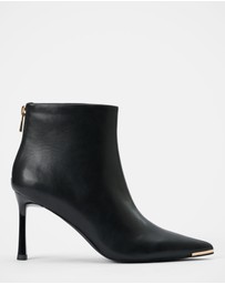 Forever New - Mandy Metal Inset Heeled Ankle Boots