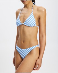 & Other Stories - Ribbed Triangle Bikini Top