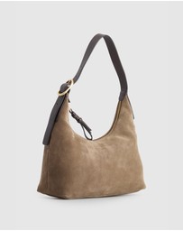 Evity - Malia Leather Suede Hobo Bag