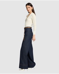 Honey and Beau - Biana Knit Button Up Top