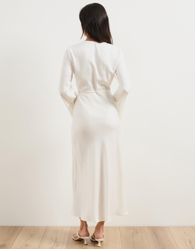 Atmos&Here - Dani Wrap Long Sleeve Midi Dress