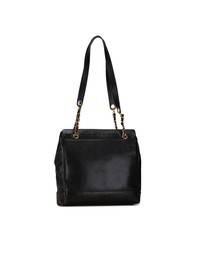 Pre-Loved by Azura Reborn - Pre-Loved chanel Tote Handbag with Chain-Accented Straps and Interior Pockets