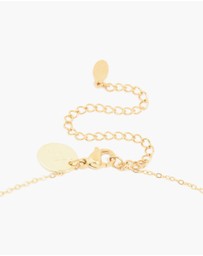 Lovisa - Waterproof Gold Plated Stainless Steel Full & Crescent Moon Phase Necklace