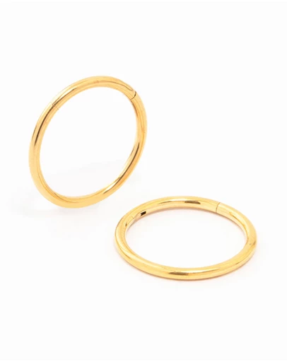 Lovisa - Gold Plated Titanium Sleeper Earrings 12 MM