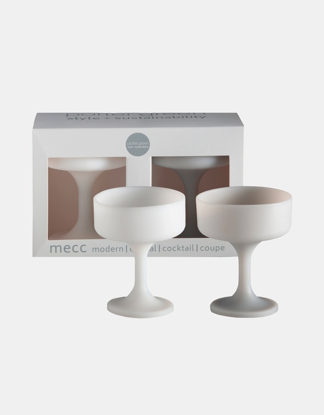 porter green - mecc | silicone unbreakable cocktail glasses