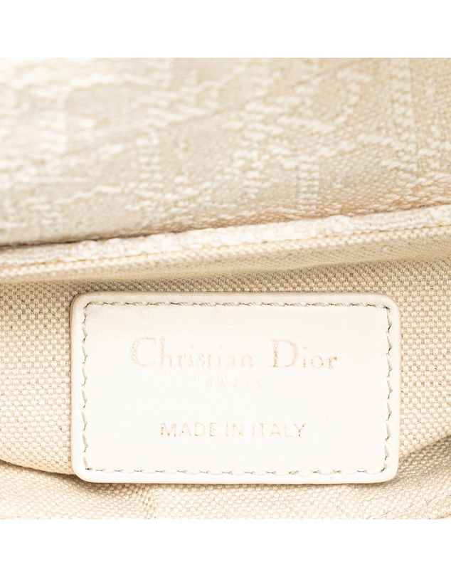 Pre-Loved by Azura Reborn - Pre-Loved dior Elegant Textile Saddle Bag with Top Handle for Stylish Everyday Use