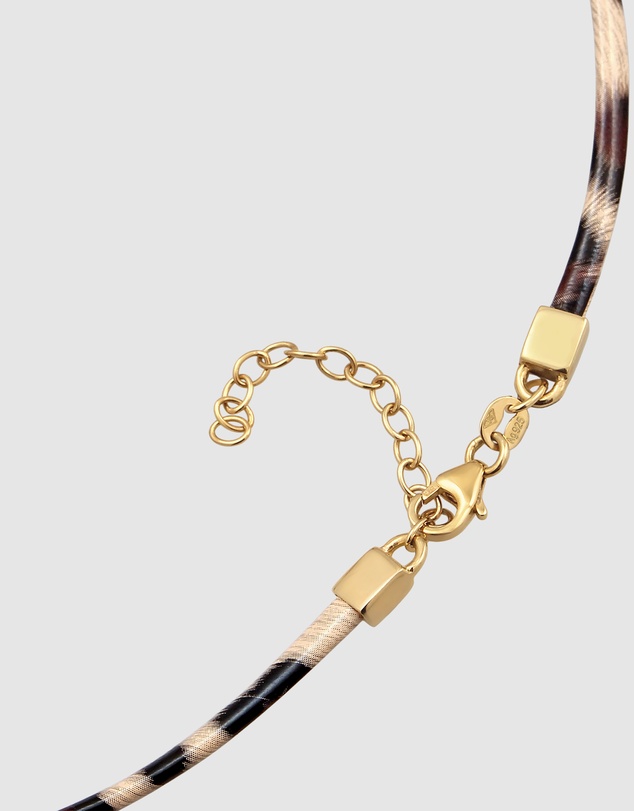 Elli Jewelry - Necklace Choker Pendant Dainty 925 Sterling Silver Gold-Plated