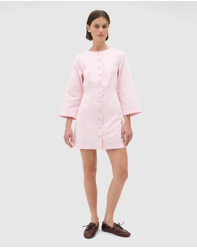 Oroton - Seam Detail Twill Dress