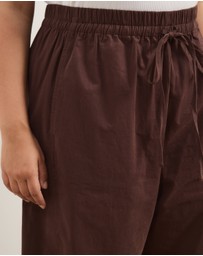 Atmos&Here Curvy - Sienna Cotton Barrel Leg Pants