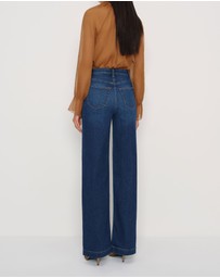 Reformation - Bex Super Stretch High Rise Wide Leg Jeans