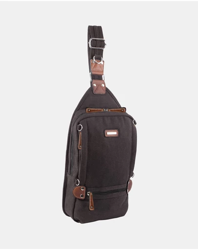 Pierre Cardin - Pierre Cardin Canvas Cross Body Sling Bag