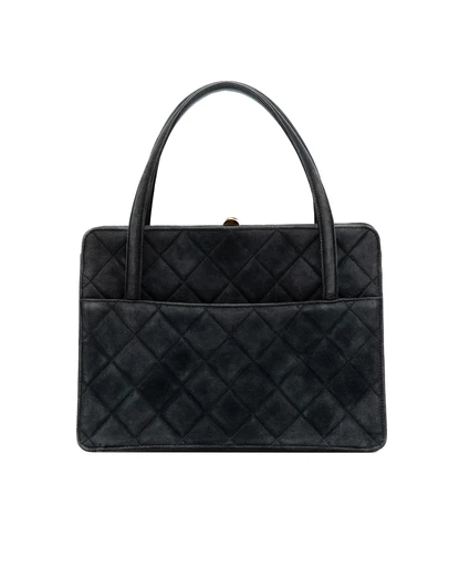 Pre-Loved by Azura Reborn - Pre-Loved Quilted Suede Handbag