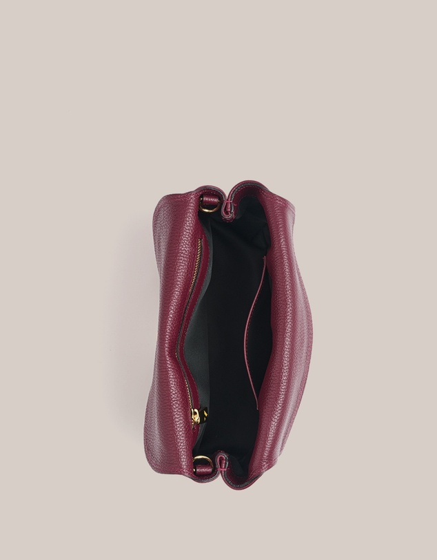 VESTIRSI - Sloane Bordeaux Leather Convertible Clutch