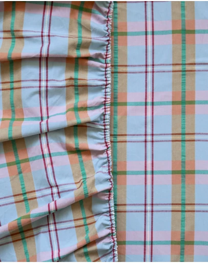 Mosey Me - Confetti Plaid Fitted Sheet