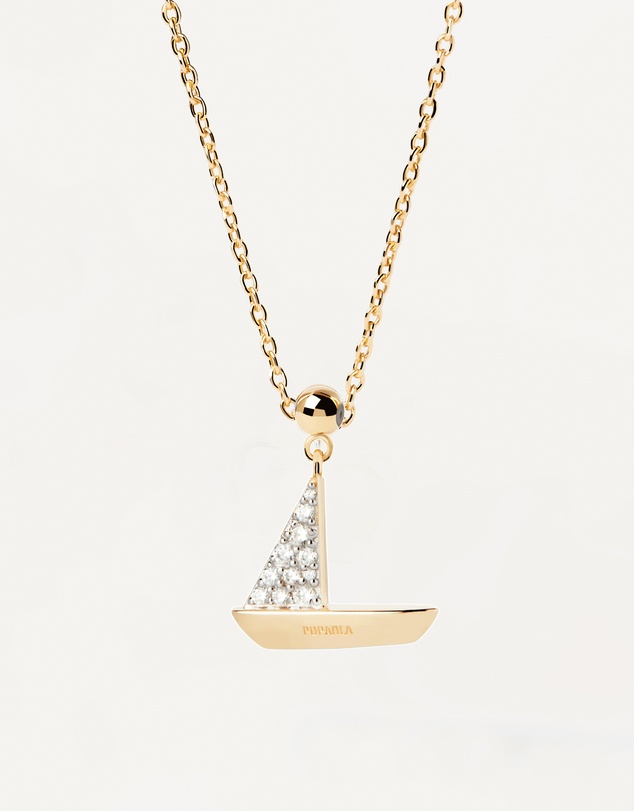 PDPAOLA - Charm Necklace Boat Charm